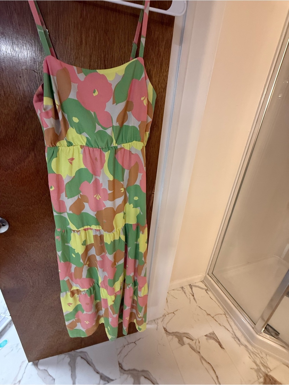 Sanctuary Floral Midi Sundress - Pink, Green & Yellow